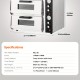 18-Inch Commercial Countertop Pizza Oven Double Deck Electric Pizza Oven