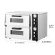 18-Inch Commercial Countertop Pizza Oven Double Deck Electric Pizza Oven