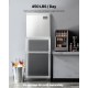 Commercial Ice Maker - 450 lbs/Day Stainless Steel Ice Machine with Scheduled Ice-Making, Self-Cleaning Function, and Adjustable Thickness for Restaurant, Bar, Cafe, Hotel - High Capacity Ice Production Fast Ice Cubes Ready in 12-15 Minutes