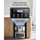Commercial Gourmet Ice Maker Machine, 120lbs/24H, Under Counter Ice Maker with 25lbs Storage, Non-Clumping Design, 24pcs Hat Cubes Per Cycle, Freestanding Ice Maker for Home/Bar/Cafe/Restaurant