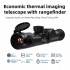 Long-Distance Thermal Imaging Sight, Used for Hunting Night Vision Sight, 50 Hz Thermal Imaging Device, Built-In Rangefinder And Video Recording Function, Equipped with Ballistic Calculator 8X Digital Zoom, Suitable for Day And Night Rifle Hunting