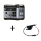 2048Wh/2400W Portable Power Station with Line, UPS Power Supply with Lifepo4 Battery, Fast Charge High Capacity, Charging Adjustment Knob, 3500+ Life Cycles Solar Generator for Home, Camping & RV, Travelling, Outdoor & Off-Grid Adventures