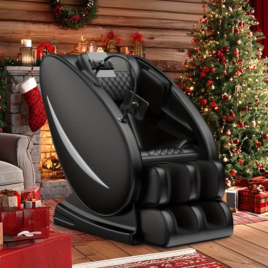 Zero Gravity Massage Chair Recliner, Full Body Heating Massage Chair with Built-In Speaker And Touch Screen, Air And Foot Roller - Ideal Christmas Gifts for Men And Women, Electronic Neck And Back Massager