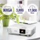 Epson - PowerLite W49 LCD Projector - 16:10 - Ceiling Mountable - 1280 X 800 - Front, Rear, Ceiling - 8000 Hour Normal