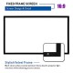 100-inch Fixed Frame Projector Screen Compatible for 4K/8K Ultra HD & 3D, Panel Wall-Mounted Indoor Projection Screen Suitable for Home Theater Cinema, CINEWHITE UHD-B, for Use with Projectors